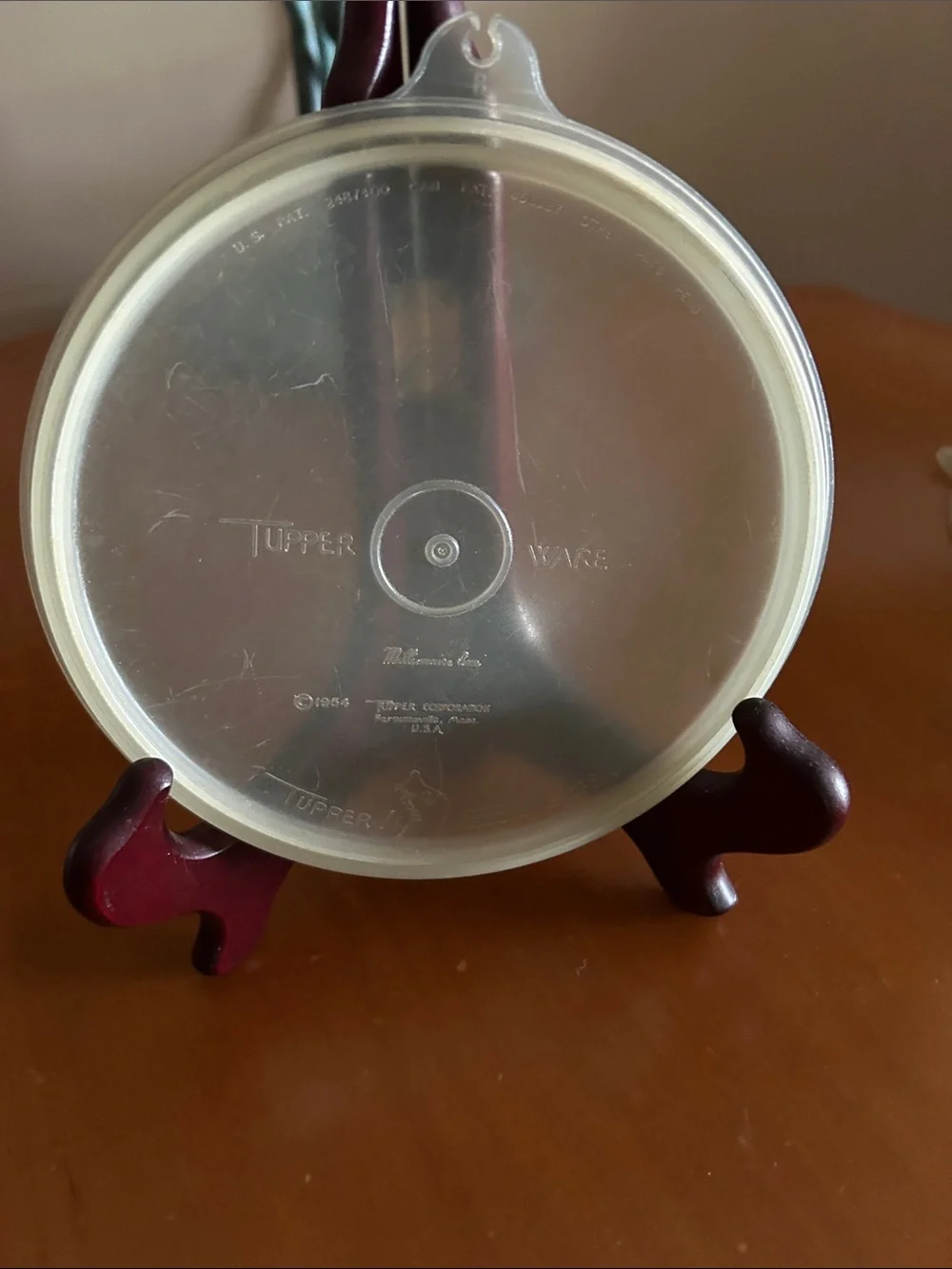 Vintage Tupperware Translucent Round Lid